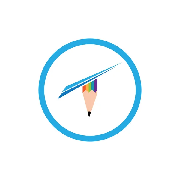 creative Pencil logo vector  illustration design template