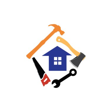 House repair logo images illustration design