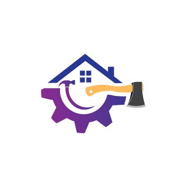 House repair logo images illustration design