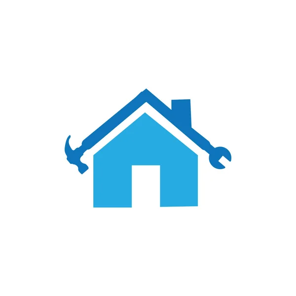 Casa Reparação Logotipo Imagens Ilustração Design —  Vetores de Stock
