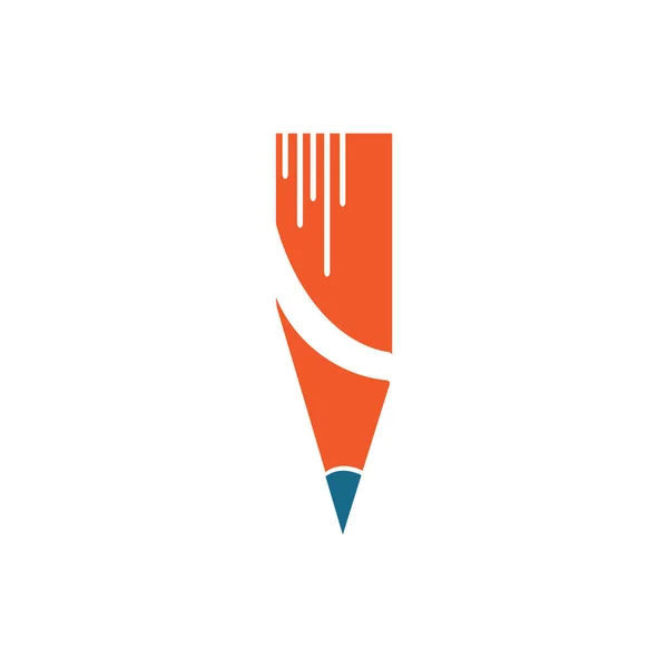 Pennans Logotyp Och Symbol Bilder Illustration Design — Stock vektor