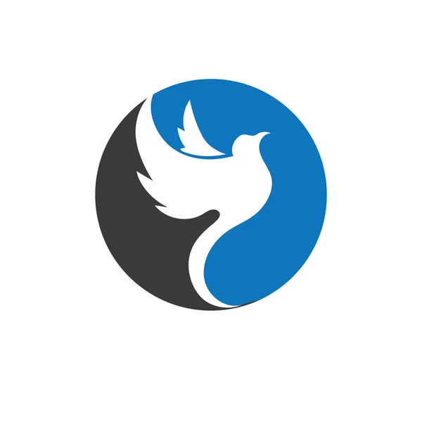Logotipo Pássaro Simples Design Ilustração Vetor Símbolo — Vetor de Stock