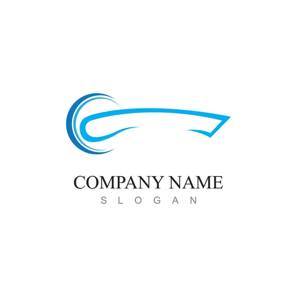 Porta Lidar Com Logotipo Vetor Símbolo Design — Vetor de Stock