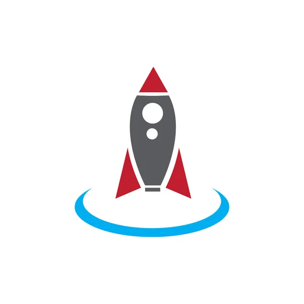 Rakete Logo Design Stock Vector Rakete Logo Design Illustration — Stockvektor