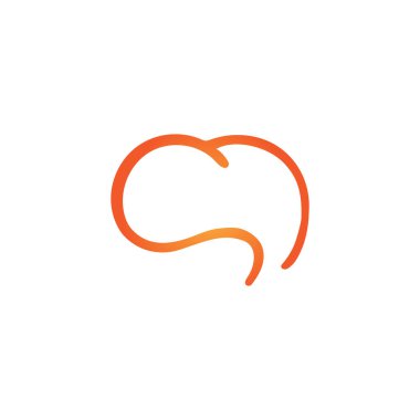 Sağlık Beyni vektör illüstrasyon şablon tasarımı