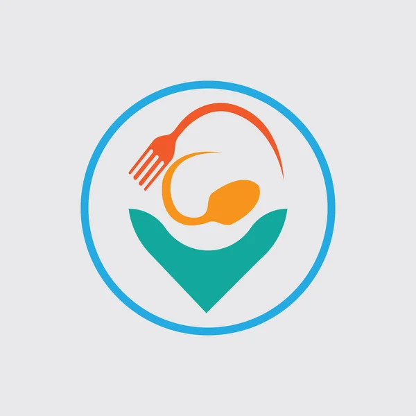 Food Location Logo Images Illustration Design — Stockový vektor