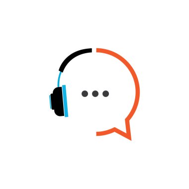 Çağrı Merkezi logo vektör çizim şablonu