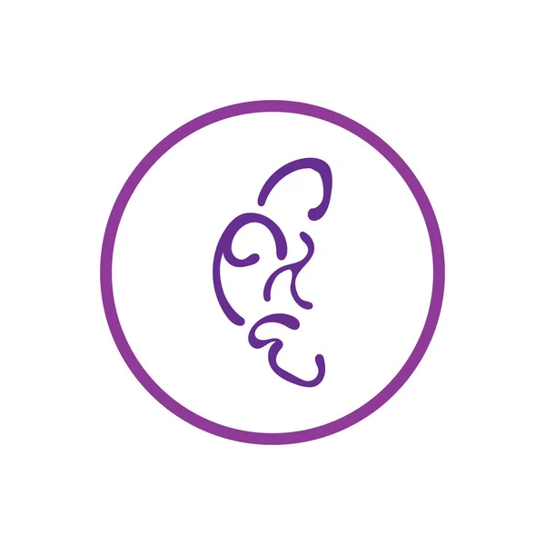 Σχεδιασμός Εικονιδίου Διανυσματικής Απεικόνισης Λογότυπου Εγκεφάλου — Διανυσματικό Αρχείο
