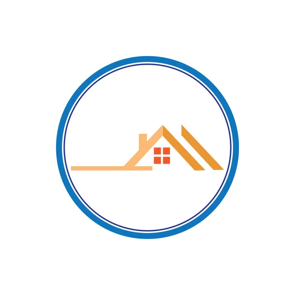Bâtiment Immobilier Logo Vectoriel Icône Illustration Design — Image vectorielle