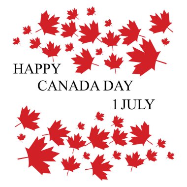Resim yıldönümü Kanada bayrağını Toronto ve Ontario 'daki Kanada' nın tarihi mimarisi ile kağıt sanatı ve kağıt kesim tarzında akçaağaç yaprağı arka planında kutluyor. Vektör illüstrasyonu