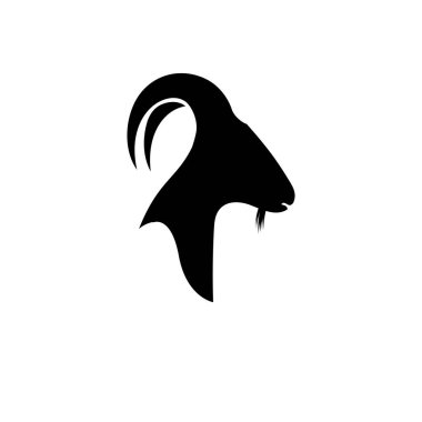 Keçi Logosu Şablon vektör illüstrasyon tasarımı