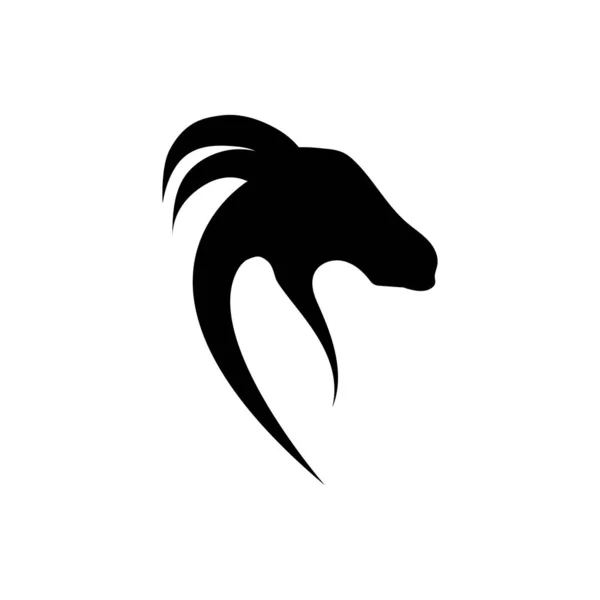 Modèle Logo Chèvre Illustration Vectorielle Icône Design — Image vectorielle