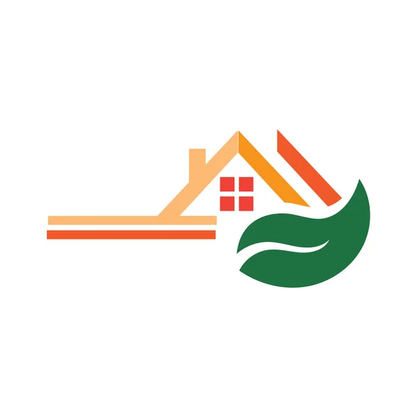 Créatif Moderne Abstrait Design Logo Immobilier Dégradé Coloré Bâtiment Immobilier — Image vectorielle