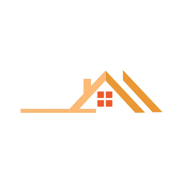 Creativo Moderno Disegno Astratto Del Logo Immobiliare Colorato Gradiente Edificio — Vettoriale Stock