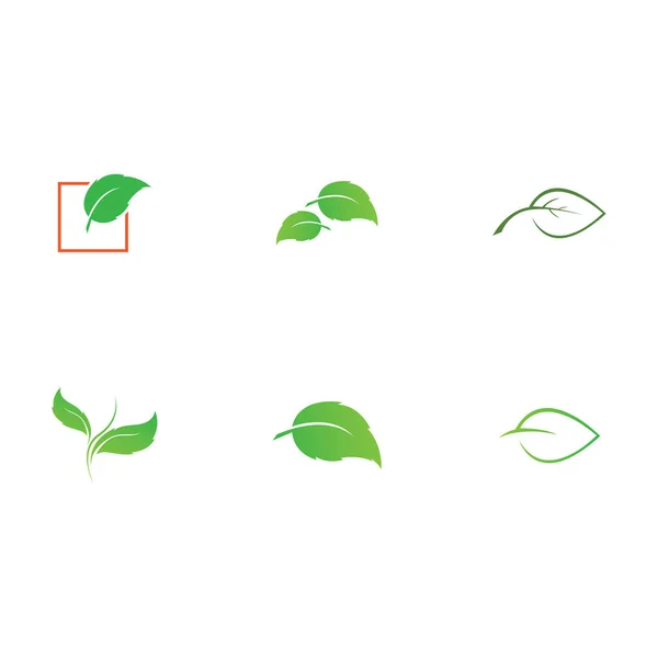 Blatt Logo Illustrationsvektor Mit Umweltfreundlichem Konzept — Stockvektor