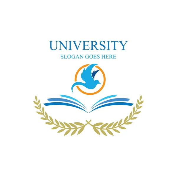 Egyetemi Akadémiai Vektor Ikonok Emblémák Vagy Pajzsok Középiskolai Végzettséggel Rendelkezők — Stock Vector