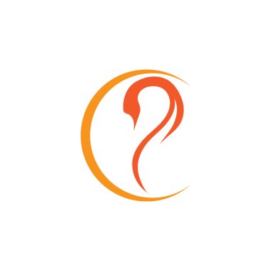 Kuğu logosu ve sembol resim çizimi tasarımı