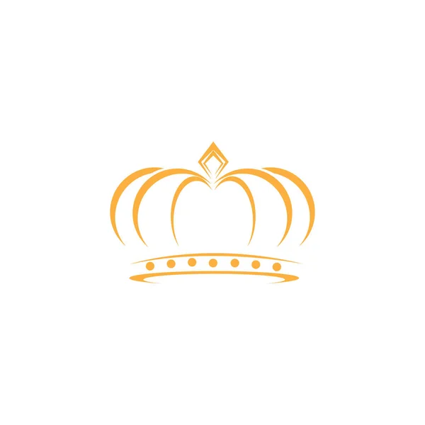 Vintage Crown Logo Royal King Queen Abstrak Logo Desain Vektor — Stockvektor