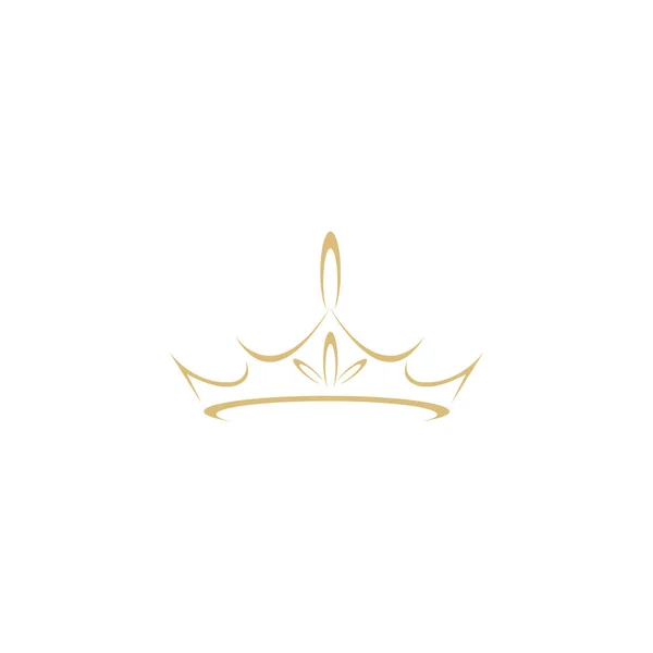 Vintage Crown Logo Royal King Queen Abstrak Logo Desain Vektor — Stock Vector