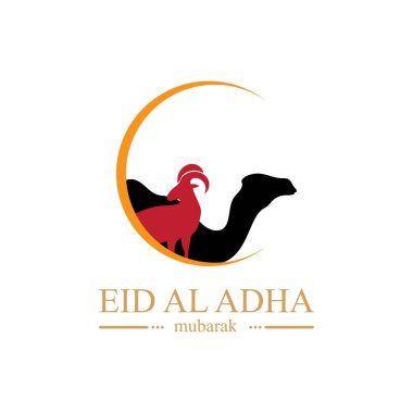 Kurban logosu tasarımının illüstrasyon vektörü