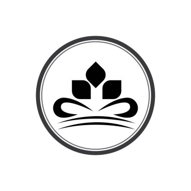 Kraliyet Logosu Kral ve Kraliçe desain vektor şablonu