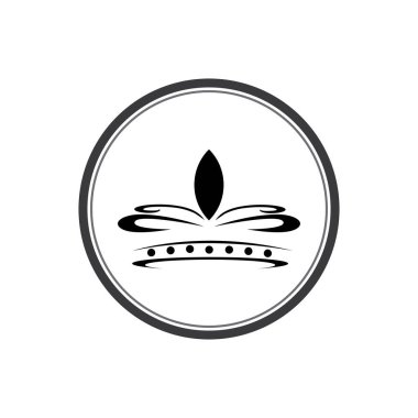 Kraliyet Logosu Kral ve Kraliçe desain vektor şablonu