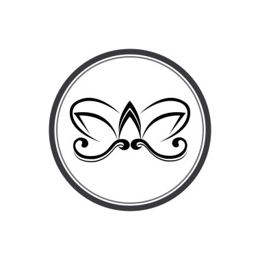 Kraliyet Logosu Kral ve Kraliçe desain vektor şablonu