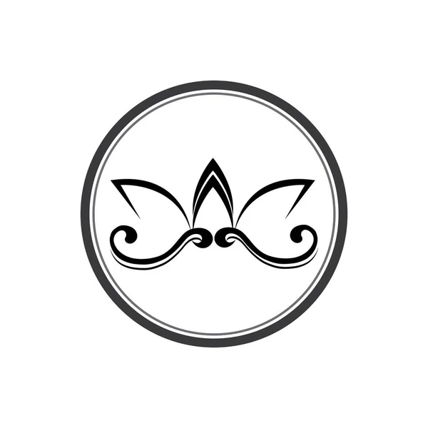 Crown Logo Royal King Queen Desain Vektor Template — Stock Vector