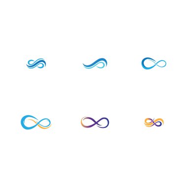 Sonsuzluk Tasarımı Vektör Simgesi Logo Şablon Tasarımı Koleksiyonu