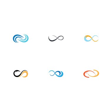 Sonsuzluk Tasarımı Vektör Simgesi Logo Şablon Tasarımı Koleksiyonu