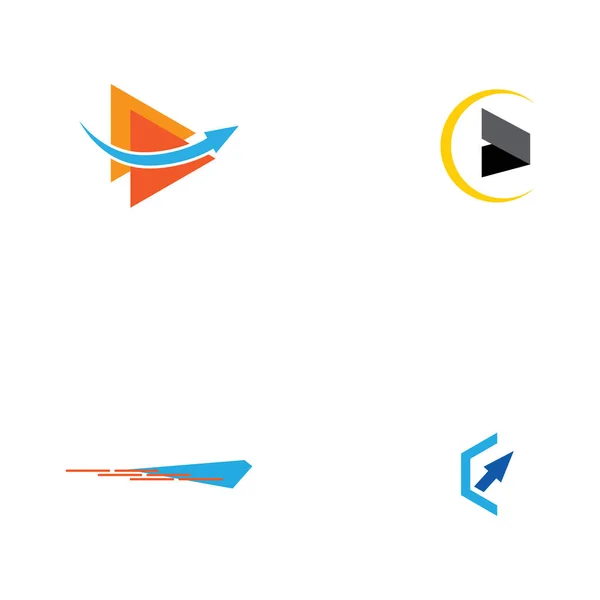 Дизайн Логотипа Решения Доставки Доставка Услуги Доставка Экспресс Логотип Дизайн — стоковый вектор