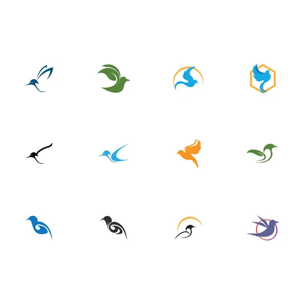 Tas Logos Oiseaux Logos Oiseaux Sont Parfaits Pour Les Marques — Image vectorielle
