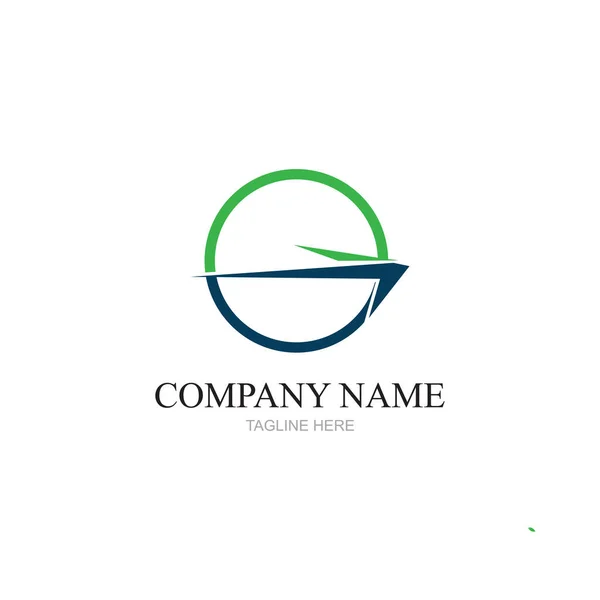 Teslimat Çözümü Logo Tasarımı Teslimat Servisi Teslimat Ekspres Logosu Tasarımı — Stok Vektör