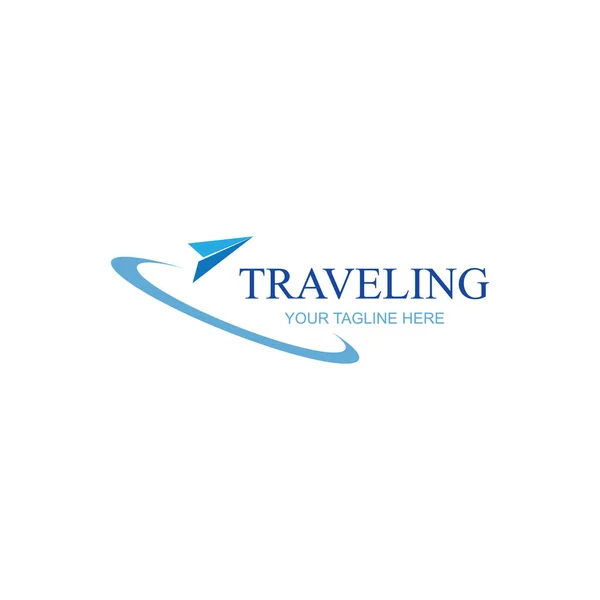 Moderní Barevná Agentura Cestovní Kontrola Obchodní Logo Doprava Logistika Dodací — Stockový vektor