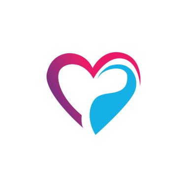 creative heart logo and symbol design vector template