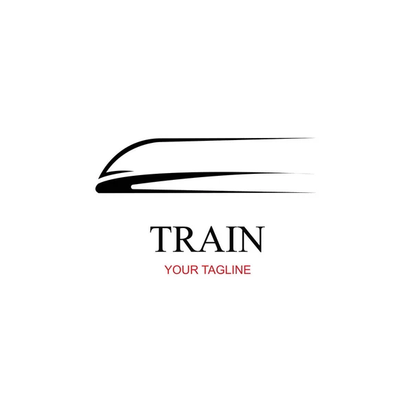 Ícone Logotipo Trem Modelo Projeto Logotipo Trem Vecto Trem — Vetor de Stock