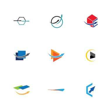 Teslimat ekspres logosu ve sembol vektör illüstrasyon dizaynı