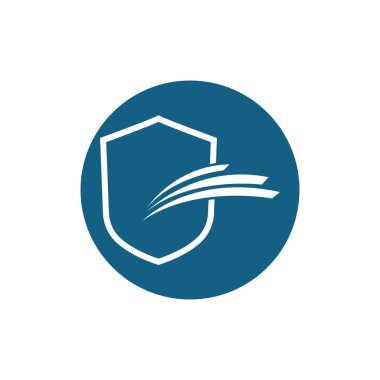 kalkan güvenlik logosu ve sembol vektör illüstrasi tasarımı