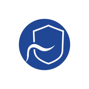 kalkan güvenlik logosu ve sembol vektör illüstrasi tasarımı