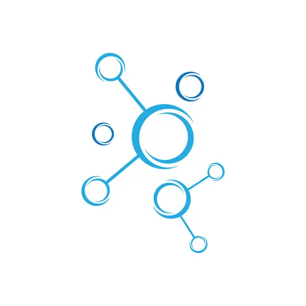 Молекула Логотип Символ Піктограма Векторний Шаблон Стокова Ілюстрація