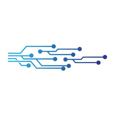 Circuit Logo Şablonu vektör resimleme simgesi tasarımı