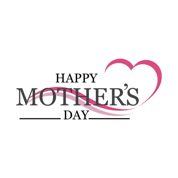 Abstrakt Happy Mother Day Logo Happy Mother Day Logo Design Stock Vektory