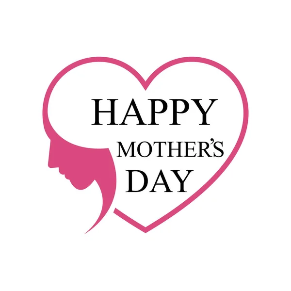 Abstrakt Happy Mother Day Logo Happy Mother Day Logo Design Stock Ilustrace