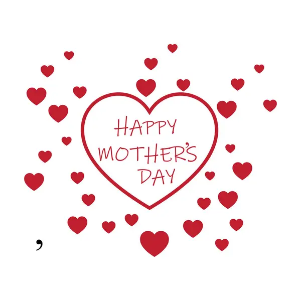 Abstrakt Happy Mother Day Logo Happy Mother Day Logo Design Vektorová Grafika
