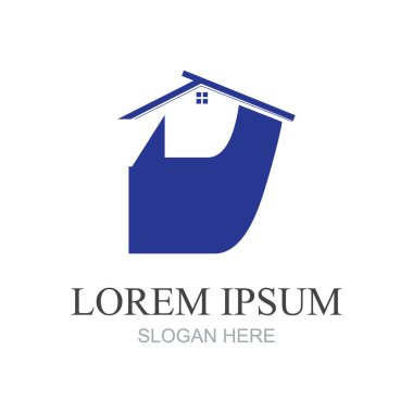 vektör logo tasarım lüks refah rahat ev otel veya ev Emlak iş şirketi