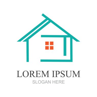vektör logo tasarım lüks refah rahat ev otel veya ev Emlak iş şirketi