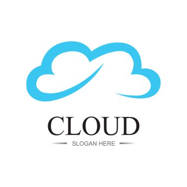 Bulut gradyanı logosu. Bulut ve ok kavramı. Başlangıç için damgalama, ajans, uygulamalar, yazılım, veritabanı, sunucu, bilgisayar, vb. Premium vektör logo şablonu tasarımı