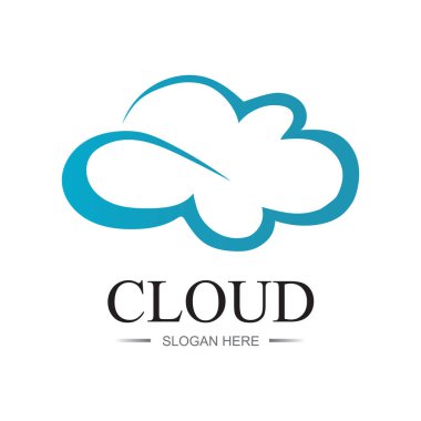 Bulut gradyanı logosu. Bulut ve ok kavramı. Başlangıç için damgalama, ajans, uygulamalar, yazılım, veritabanı, sunucu, bilgisayar, vb. Premium vektör logo şablonu tasarımı