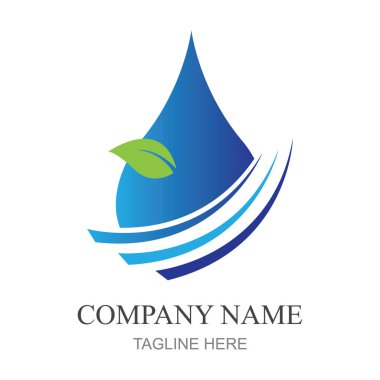 su damlası Logo Şablonu vektör çizimi tasarımı
