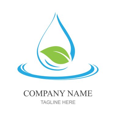 su damlası Logo Şablonu vektör çizimi tasarımı